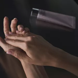 Close up of persons hands next to Cellular Performance Intensive Hand Treatment